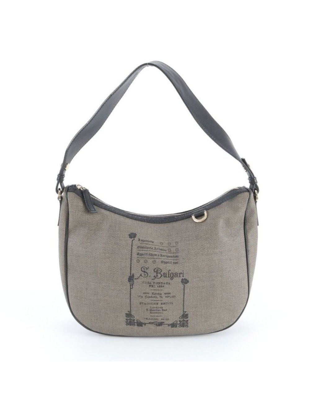 Bvlgari Collezione Leather Shoulder Bag